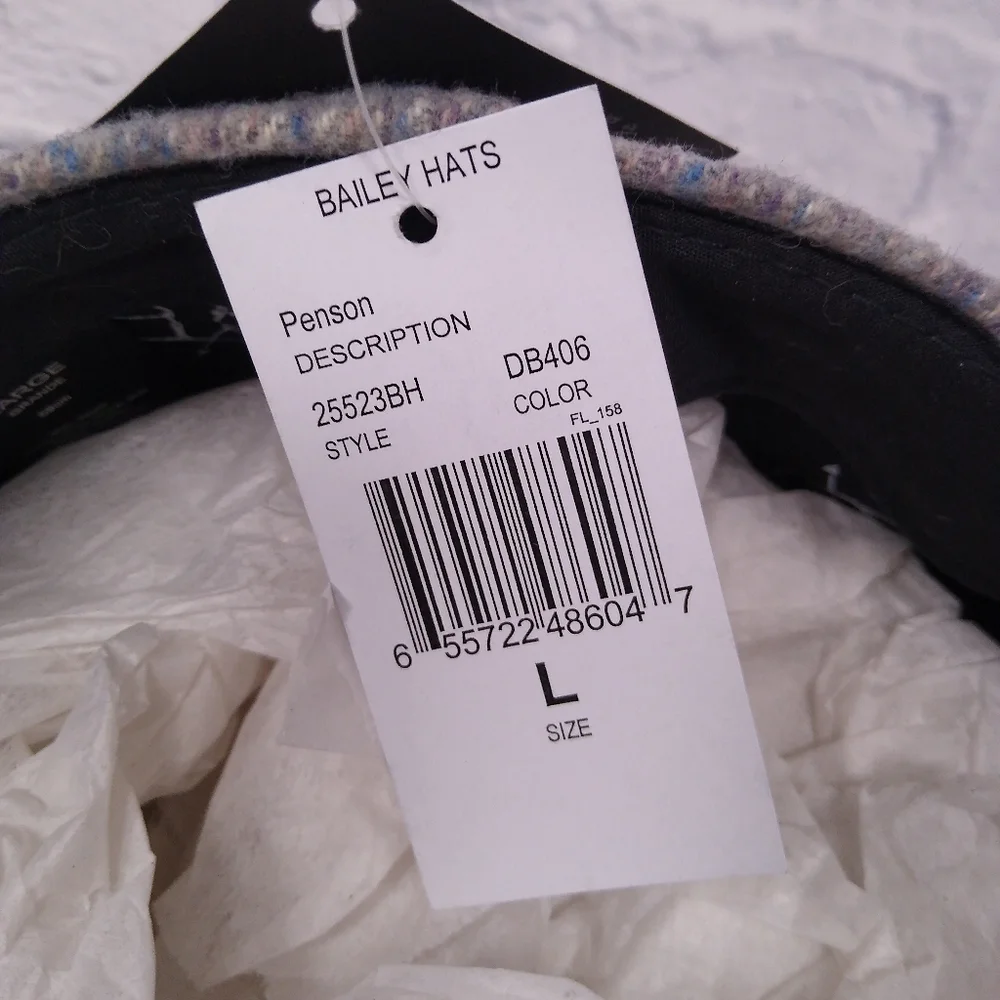 NWT Bailey Pension Hat Wool Size L - Picture 6 of 7
